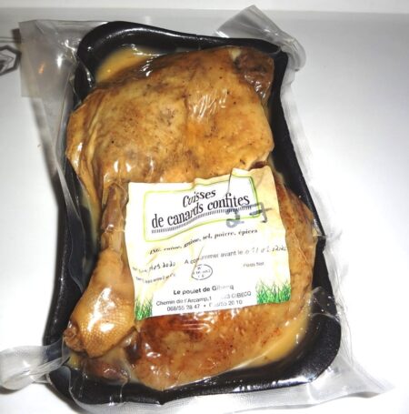 Cuisses de canard confites 2pc +/- 500Gr