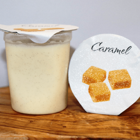 Flan fermier caramel 120Gr.