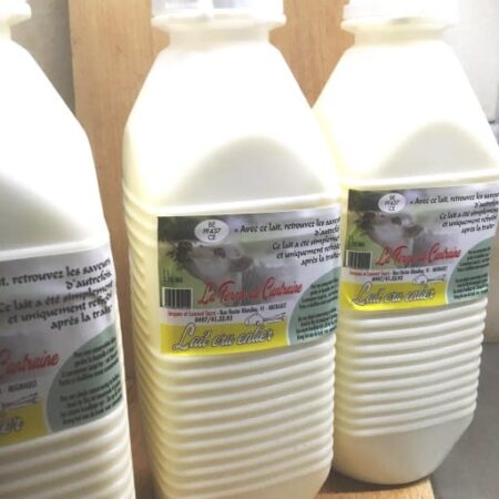 Lait cru entier 1L.