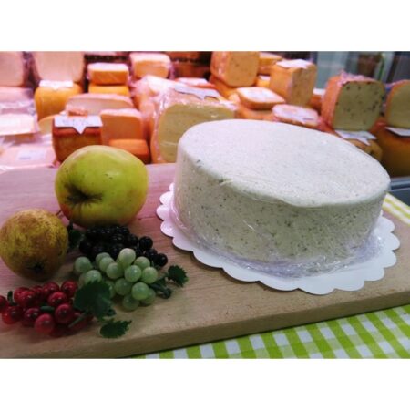 Fromage Brie Belge Ail & Fines Herbes en bloc +/-250Gr