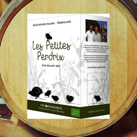 Château Grinou Bergerac Les Petites Perdrix vin blanc en cubi 3 L.