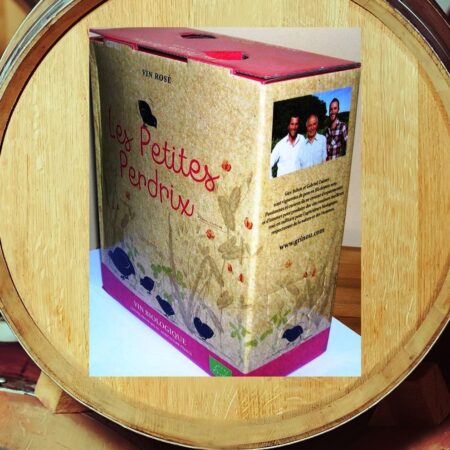 Château Grinou Bergerac Les Petites Perdrix vin rosé en cubi 3 L.