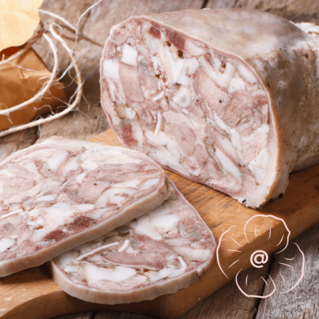 Tête pressée / 100 g.