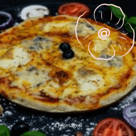Pizza 4 fromages