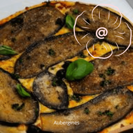 Pizza aubergines