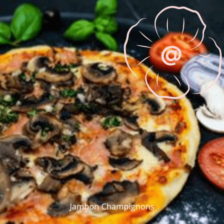 Pizza jambon champignons