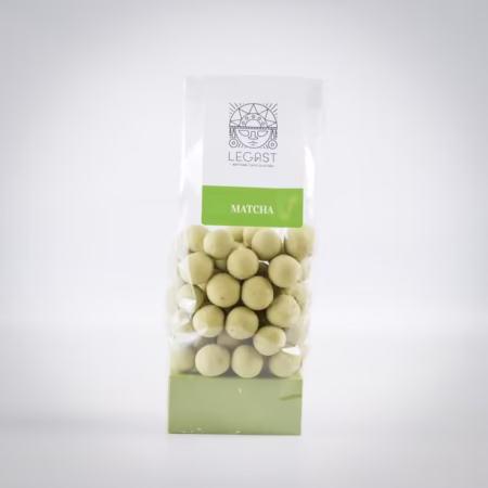 Noisettes torréfiées au chocolat Blanc et Matcha