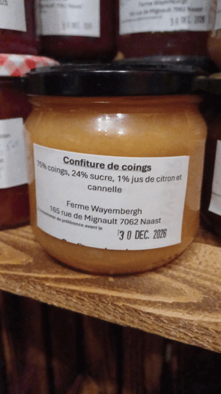 Confiture de coing +/- 350 g.