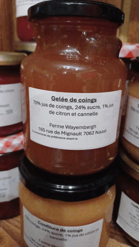 Gelée de coing +/- 350 g.