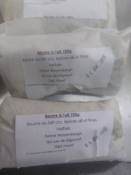 Beurre à l’ail & fines herbes – 100 g
